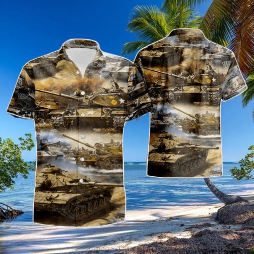 Amazing US Army M60A1 Tank Unisex Summer Beach Hawaiian Shirt