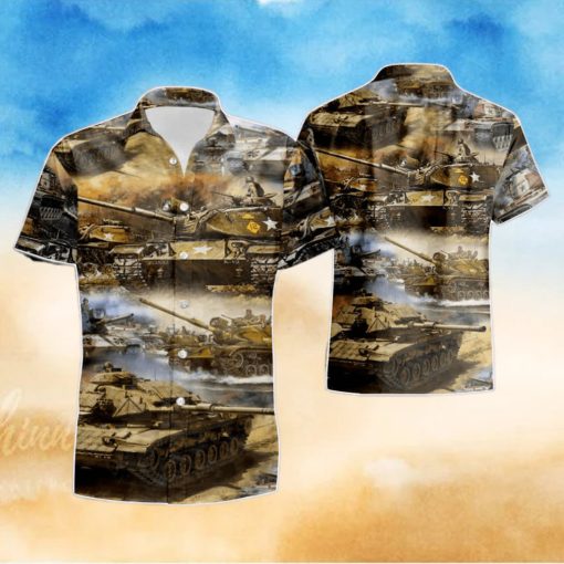 Amazing US Army M60A1 Tank Unisex Summer Beach Hawaiian Shirt