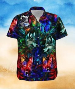 Amazing Wolf Neon Hawaiian Shirt