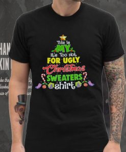 Amazon Merch T Shirt Unisex XL NWT Ugly Christmas Holiday Black Short Sleeve