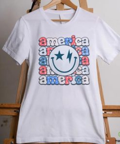 America Groovy Smile For 4th Of July Patriotic T shirt