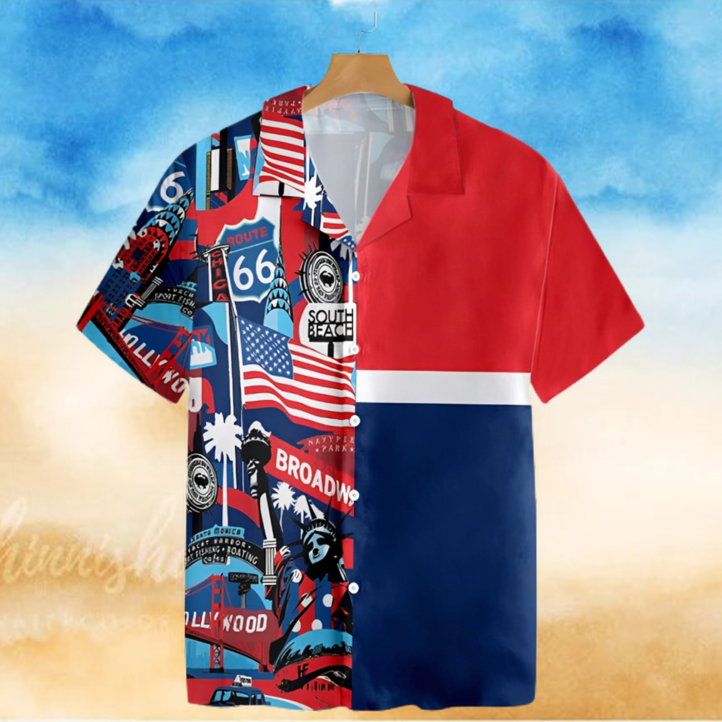 America Pop Art Hawaiian Shirt