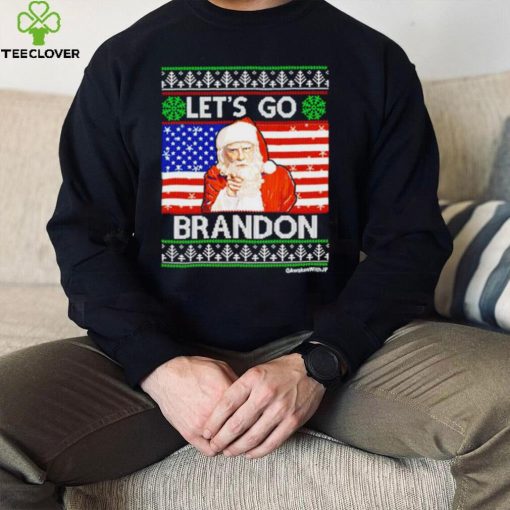 America flag let’s go brandon ugly Christmas 2022 shirt