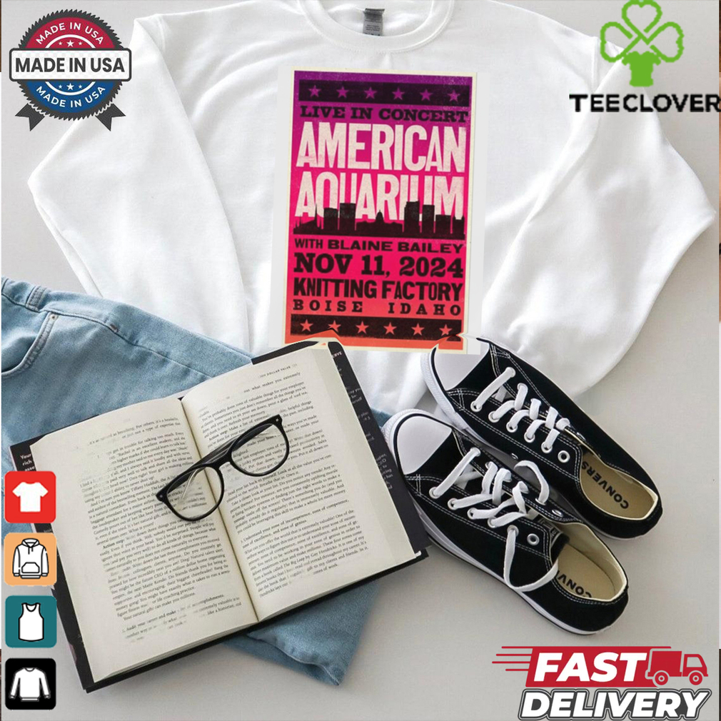 American Aquarium Nov 11 2024 Knitting Factory in Boise ID Shirt American Aquarium Nov 11 2024 Knitting Factory in Boise ID Shirt