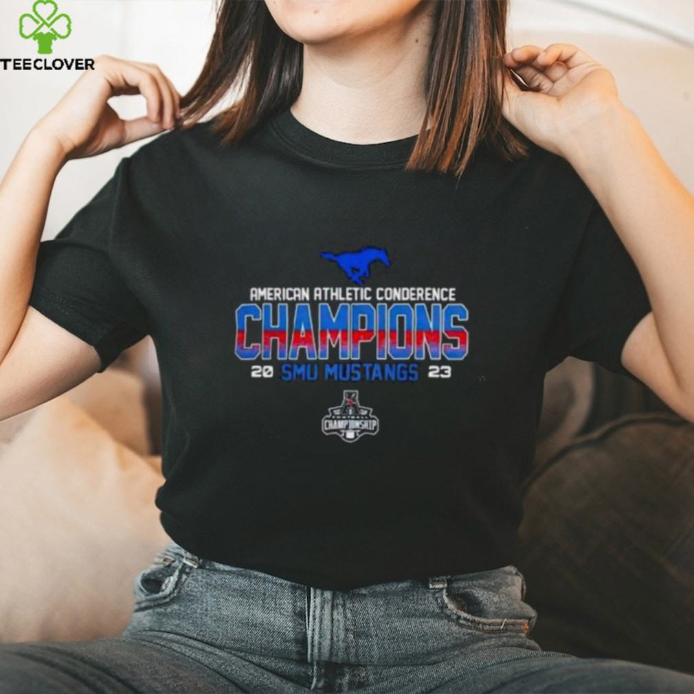 American Athletic Conderence Champions Smu Mustangs 2023 T Shirt American Athletic Conderence Champions Smu Mustangs 2023 T Shirt