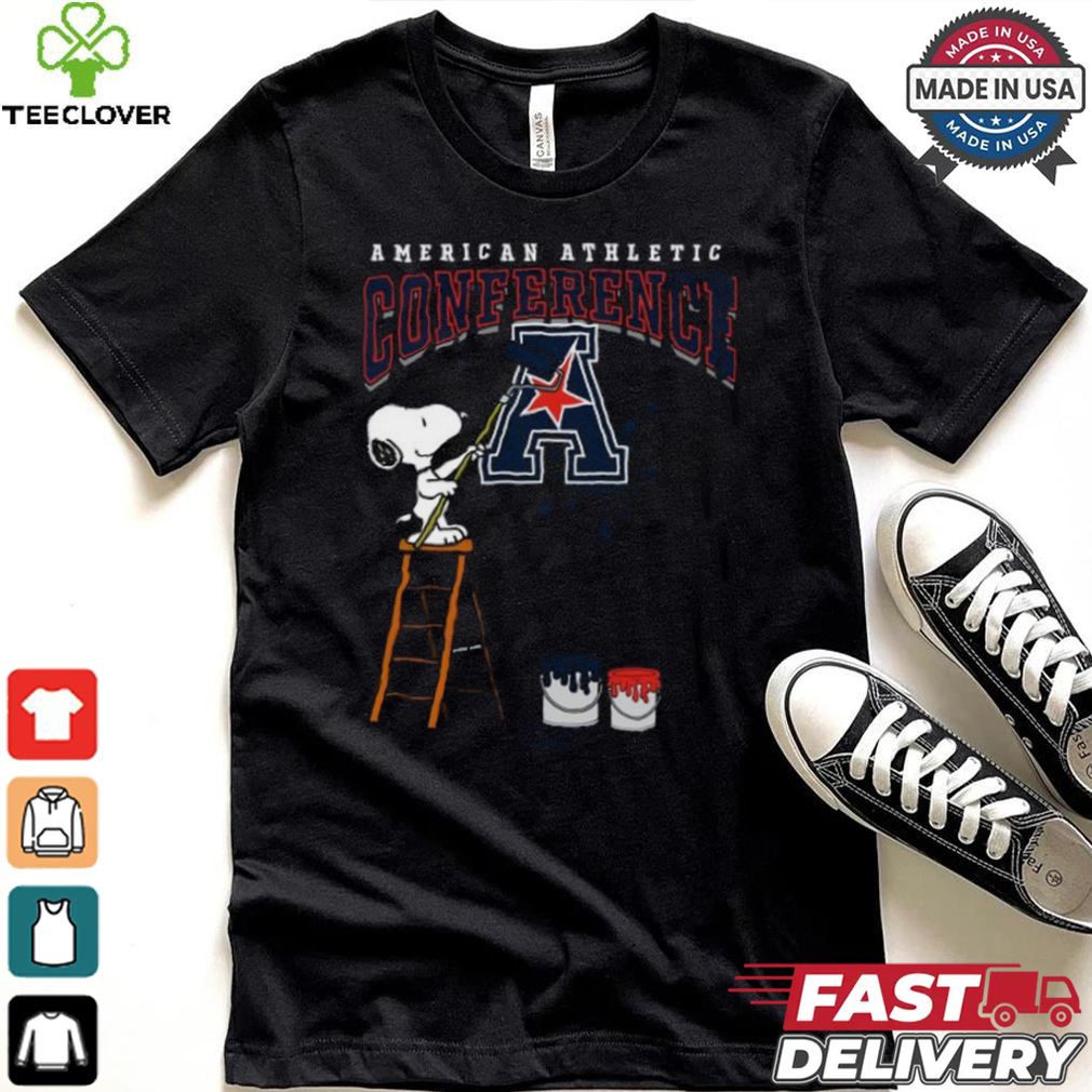 American Athletic Conference Snoopy Painting Shirt American Athletic Conference Snoopy Painting Shirt