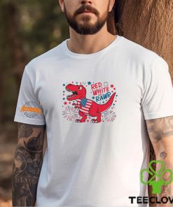American Flag Dinosaur 4th Of July Patriotic Shirt