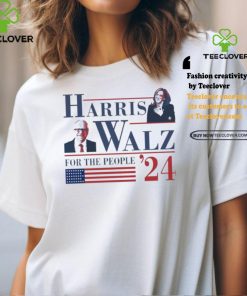 American Flag Harris Walz ’24 For The People T Shirt