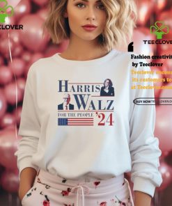 American Flag Harris Walz ’24 For The People T Shirt