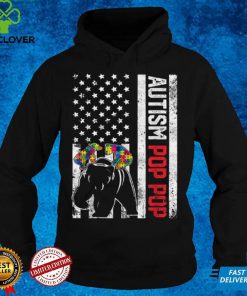 American Flag Pop Pop Bear Autism Awareness Support Family T Shirt 1 American Flag Pop Pop Bear Autism Awareness Support Family T Shirt
