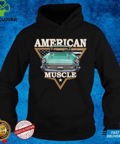 American Flag Vintage Muscle Car, Hot Rod and Muscle Car T Shirt