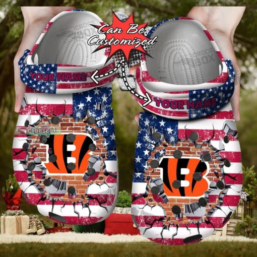 American Football Bengals Crocs Shoes