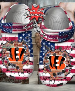 American Football Bengals Crocs Shoes