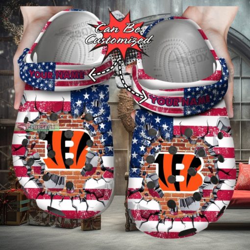 American Football Bengals Crocs Shoes