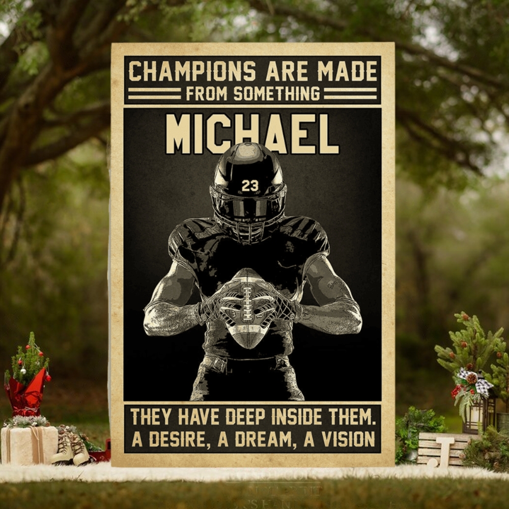 American Football Champions Are Made From Something Poster American Football Champions Are Made From Something Poster