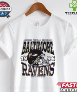 American Football Conference 1996 Baltimore Ravens North Division helmet shirt