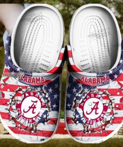 American Football Crimson Tide Game Day Crocs