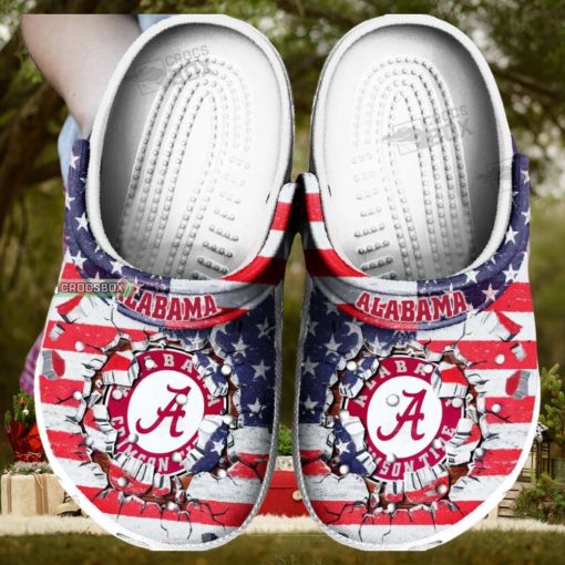 American Football Crimson Tide Game Day Crocs