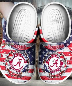 American Football Crimson Tide Game Day Crocs