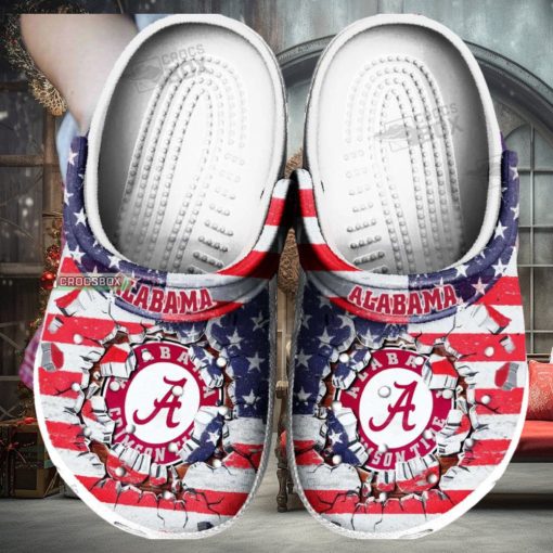 American Football Crimson Tide Game Day Crocs