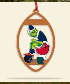 American Football Funny Christmas Sports Personalized Acrylic Ornament