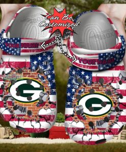 American Football Packers Crocs Shoes