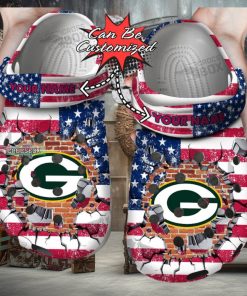 American Football Packers Crocs Shoes