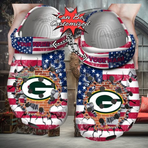 American Football Packers Crocs Shoes