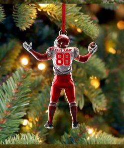 American Football Player Ornament Gift For Football Lovers   Custom Gift For Football Player