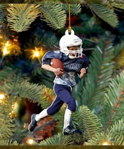 American Football Player Photo Personalized Ornament Gift For Football Player Football Lovers