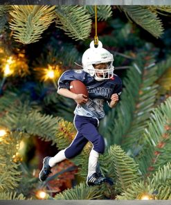 American Football Player Photo Personalized Ornament Gift For Football Player Football Lovers