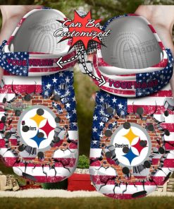 American Football Steelers Crocs Shoes