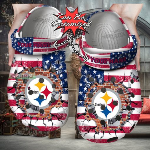 American Football Steelers Crocs Shoes