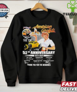 American Graffiti 52nd Anniversary 1973 2025 Thank You For The Memories Signatures T Shirts