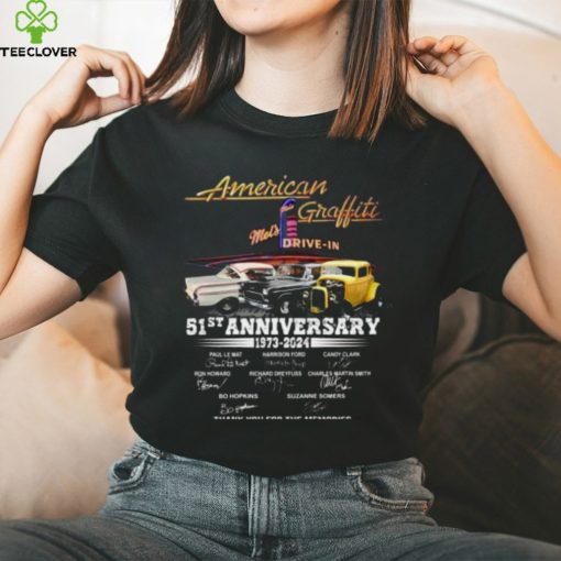 American Graffiti Mel’s Drive in 51st Anniversary 1973 – 2024 Thank You For The Memories T Shirt