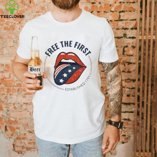American Heather mullins free the first established 1791 art design T shirt