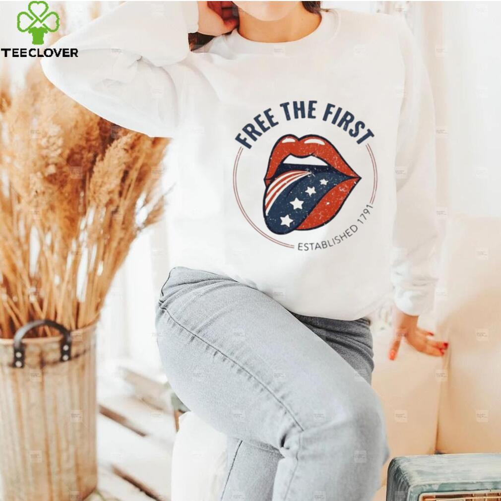 American Heather mullins free the first established 1791 art design T shirt American Heather mullins free the first established 1791 art design T shirt