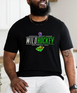 American Hockey League Wild Hockey Des Moines Iowa Minnesota Wild Logo T shirt 2 American Hockey League Wild Hockey Des Moines Iowa Minnesota Wild Logo T shirt