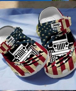 American Jeep Crocs Crocband Clog Shoes For Jeep Lover