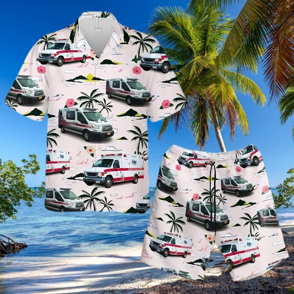 American Medical Response (amr) Hawaiian Shirt And Short For Men And Women