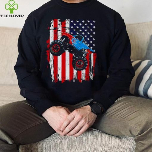 American Monster Truck Flag hoodie, sweater, longsleeve, shirt v-neck, t-shirt