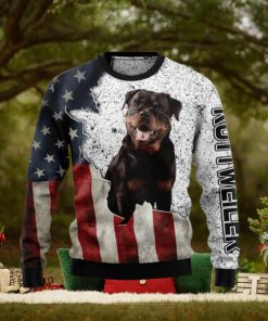 American Rottweiler Christmas Ugly Christmas Sweater 3D Gift Christmas Funny