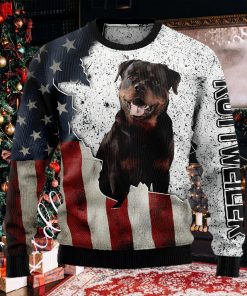 American Rottweiler Christmas Ugly Christmas Sweater