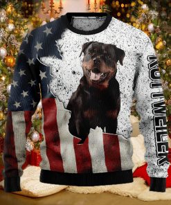 American Rottweiler Christmas Ugly Christmas Sweater