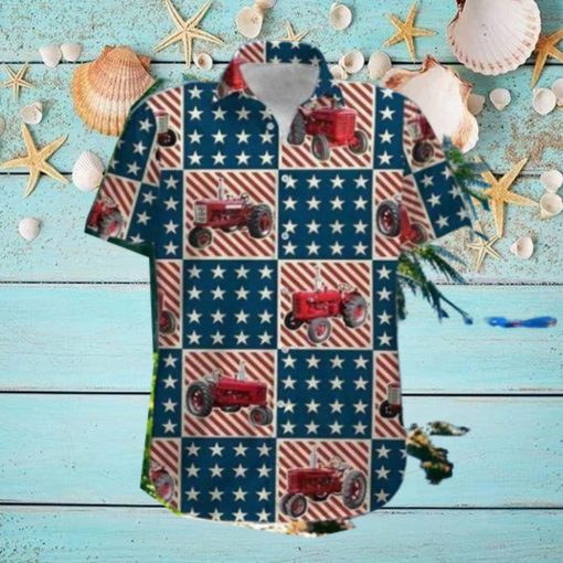 American Tractor 4th Of July Hawaiian Shirt Impressive Gift