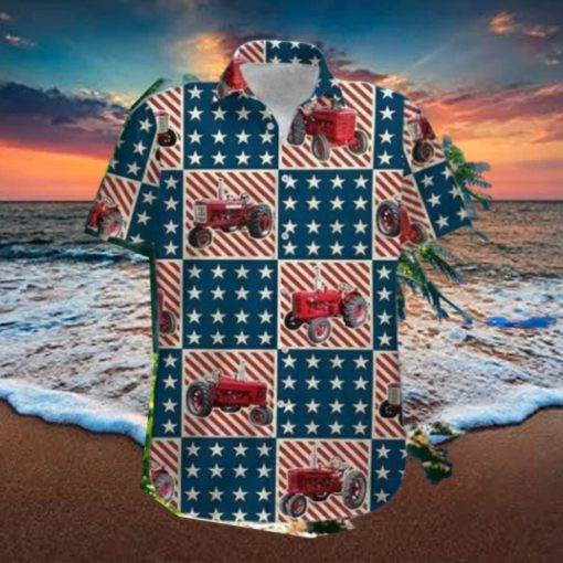 American Tractor 4th Of July Hawaiian Shirt Impressive Gift