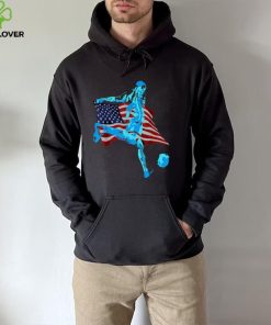American USA Flag Soccer T Shirt