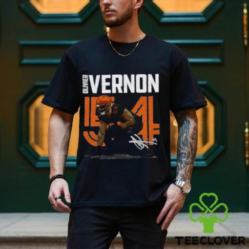 American former professional football player signature oliver vernon T Shirt