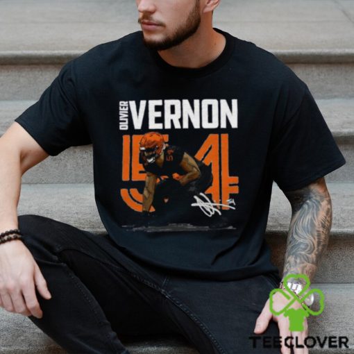 American former professional football player signature oliver vernon T Shirt