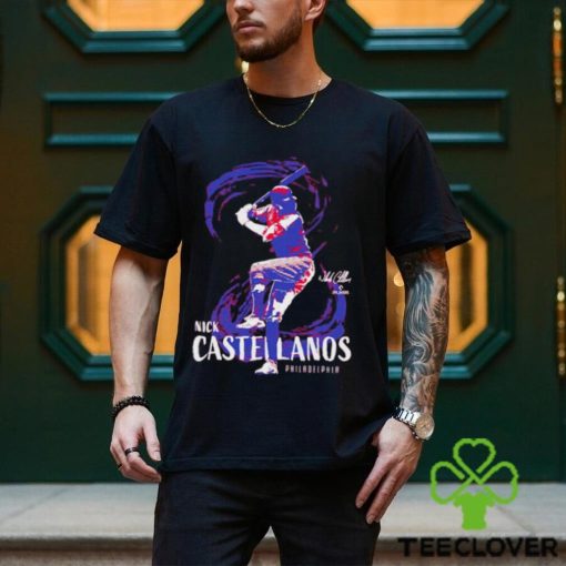 American professional baseball right fielder third baseman Philadelphia Phillies signature nick castellanos T Shirt